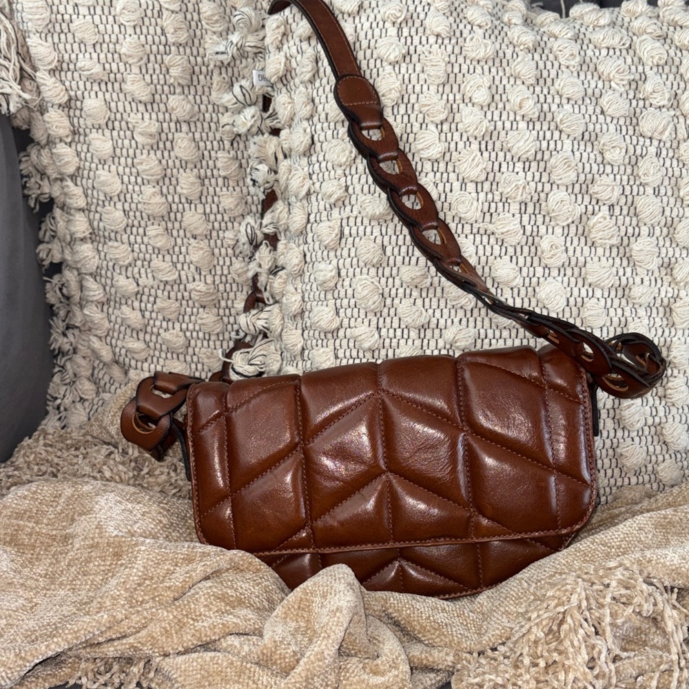 Vera Bradley leather quilted crossbody